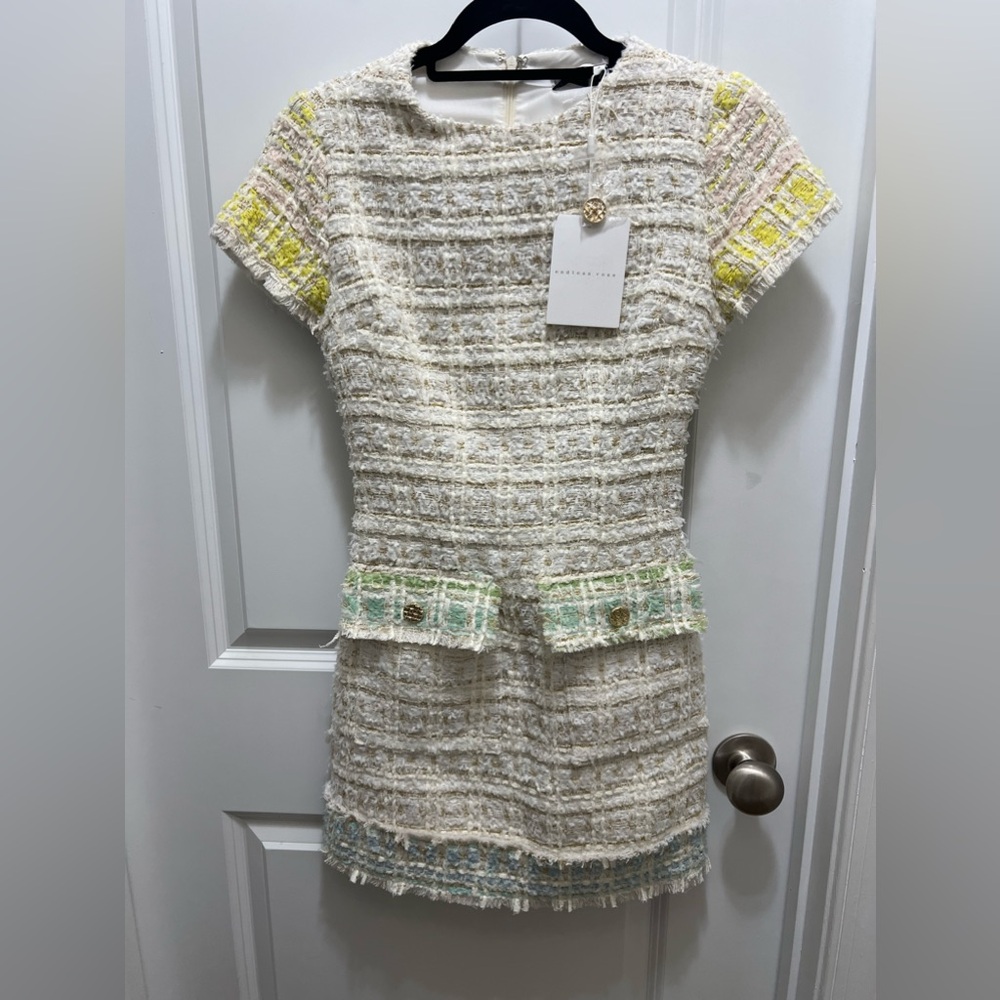 BRAND NEW endless rose tweed dress